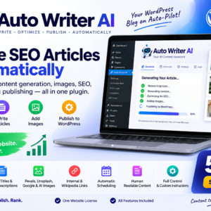 Auto Writer AI – WordPress 5 AI Article Generator & Auto Publisher