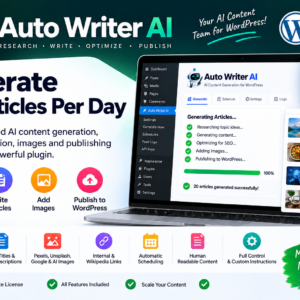 Auto Writer AI Pro – 20 AI Articles Per Day for WordPress